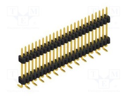 Connector: pin strips; pin header; male; PIN: 25; 1.27mm; SMT; 1x25