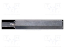 Screwdriver bit; hex key; HEX 6mm; Overall len: 75mm