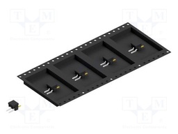 Connector: pin strips; pin header; male; PIN: 2; 2.54mm; SMT; 1x2