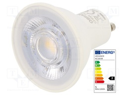 LED lamp; warm white; GU10; 230VAC; 350lm; 5W; 36°; 2700K; CRImin: 80