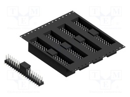 Connector: pin strips; pin header; male; PIN: 38; 2.54mm; SMT; 2x19