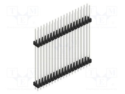 Connector: pin strips; pin header; male; PIN: 38; 2.54mm; THT; 2x19