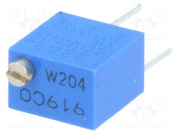 Potentiometer: mounting; vertical,multiturn; 200kΩ; 250mW; ±10%