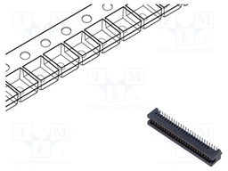 Connector: PCB to PCB; male; PIN: 50; 1.27mm; TFC; gold flash; SMT