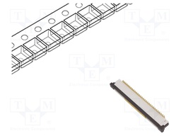 Connector: FFC (FPC); vertical; PIN: 22; ZIF; SMT; 125V; 1A; -25÷85°C