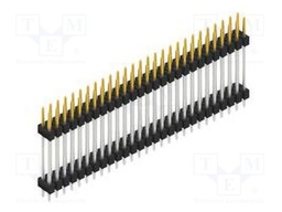 Connector: pin strips; pin header; male; PIN: 54; 2.54mm; THT; 2x27