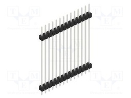 Connector: pin strips; pin header; male; PIN: 14; 2.54mm; THT; 1x14
