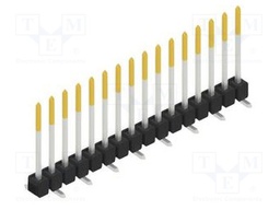 Connector: pin strips; pin header; male; PIN: 16; 2.54mm; SMT; 1x16