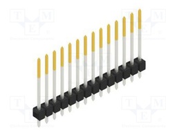 Connector: pin strips; pin header; male; PIN: 14; 2.54mm; THT; 1x14
