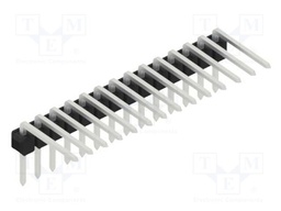 Connector: pin strips; pin header; male; PIN: 14; 2.54mm; THT; 1x14