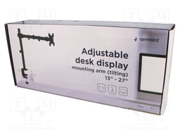 Monitor holder; 8kg; 13÷27"; 75x75mm,100x100mm; for one monitor