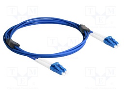 Fiber patch cord; OS2; LC/UPC,both sides; 2m; 9/125um; LSZH; blue