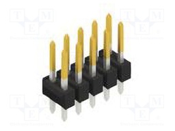 Connector: pin strips; pin header; male; PIN: 10; 2.54mm; THT; 2x5