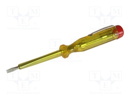 Voltage tester; slot; 65mm; 120÷250VAC