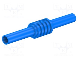 Adapter,socket; 4mm banana; 32A; 1kV; 62.5mm; blue