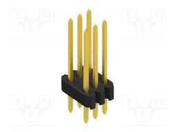 Connector: pin strips; pin header; male; PIN: 6; 1.27mm; THT; 2x3