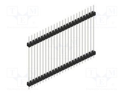 Connector: pin strips; pin header; male; PIN: 24; 2.54mm; THT; 1x24