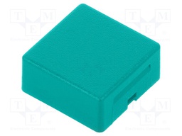 Button; square; 15x15mm; Colour: green; Application: AML series