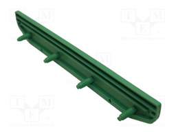 DIN rail mounting bracket; Body: green