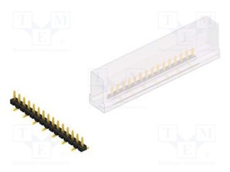 Connector: pin strips; pin header; male; PIN: 15; 2.54mm; SMT; 1x15