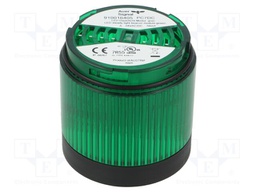 Lighting; green; LED; 24VDC; 24VAC; IP66; Ø70x76mm; -30÷70°C
