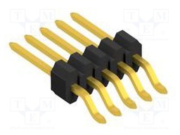 Connector: pin strips; pin header; male; PIN: 5; 1.27mm; SMT; 1x5