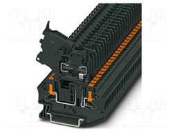 Splice terminal: rail; PTV; PA; L: 57.3mm; terminals: 2; W: 6.2mm