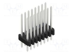 Connector: pin strips; pin header; male; PIN: 16; 1.27mm; THT; 2x8
