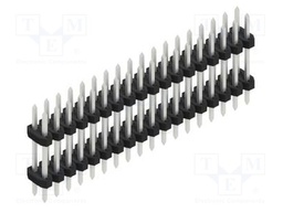 Connector: pin strips; pin header; male; PIN: 36; 2mm; THT; 2x18
