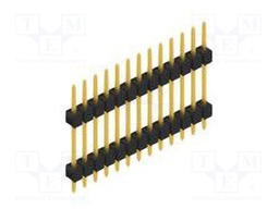 Connector: pin strips; pin header; male; PIN: 13; 2.54mm; THT; 1x13