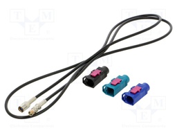 Cable; 1m; Fakra female,SMB female; Car brand: universal