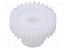 Spur gear; whell width: 6mm; Ø: 22.4mm; Number of teeth: 30
