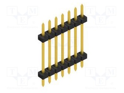Connector: pin strips; pin header; male; PIN: 7; 2mm; THT; 1x7; 100V