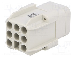 Connector: rectangular; female; EPIC H-D; PIN: 8; 7+PE; size H-A 3
