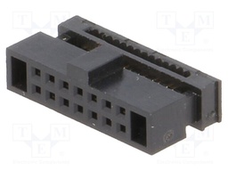 Plug; IDC; female; PIN: 14; IDC; for ribbon cable; 0.635mm