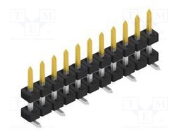 Connector: pin strips; pin header; male; PIN: 11; 2mm; SMT; 1x11