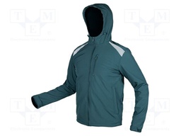 Work jacket; Size: XXXL; green; Mix&Match; with a hood