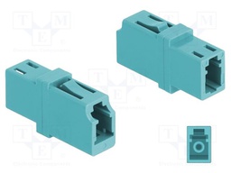 Fiber optic coupler; turquoise; single mode (SM),simplex