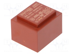 Transformer: encapsulated; 1.5VA; 230VAC; 12V; 125mA; Mounting: PCB