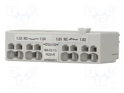 Auxiliary contacts; NC + NO; front; Leads: push-in terminals; PKZ