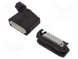 Connector: HDC; Type: with cable gland; Pitch: 66x16mm; 250V; 16A