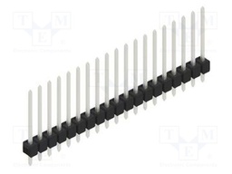 Connector: pin strips; pin header; male; PIN: 19; 2.54mm; THT; 1x19