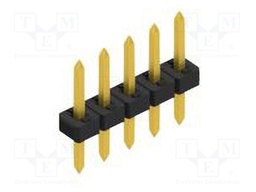 Connector: pin strips; pin header; male; PIN: 5; 2mm; THT; 1x5; 100V