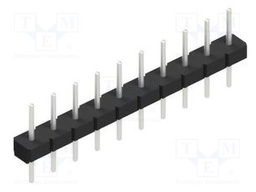 Connector: pin strips; pin header; male; PIN: 10; 2.54mm; THT; 1x10