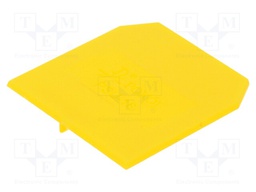 End/partition plate; Application: ZUG-G10; yellow; Width: 1.5mm