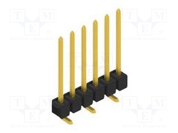 Connector: pin strips; pin header; male; PIN: 6; 2.54mm; SMT; 1x6