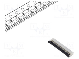 Connector; PIN: 36; ZIF FFC; 0.5mm; Type: bottom contacts