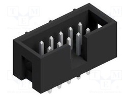 Connector: pin strips; pin header; male; PIN: 10; 2.54mm; THT; 2x5