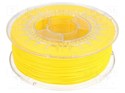 Filament: PLA; 1.75mm; yellow (bright); 200÷235°C; 1kg; ±0,05mm
