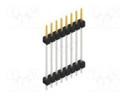 Connector: pin strips; pin header; male; PIN: 8; 2.54mm; THT; 1x8